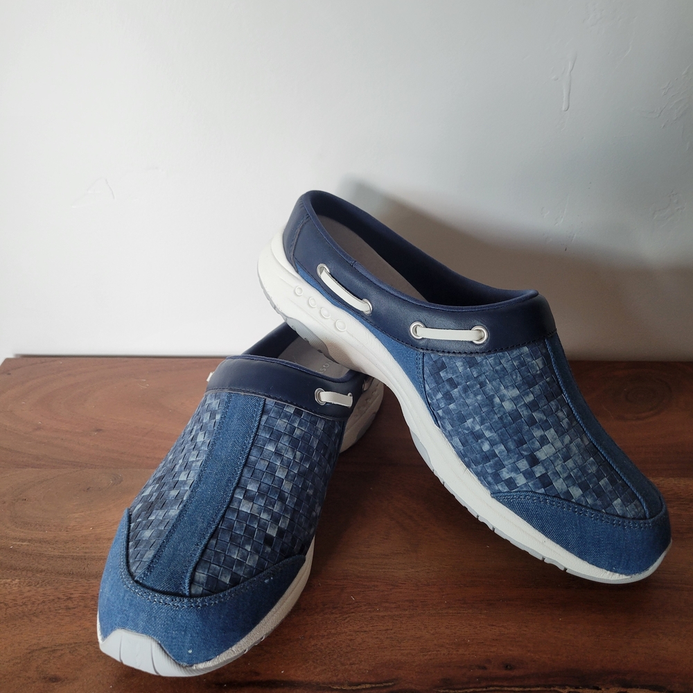 Easy Spirit Blue Mules for Women